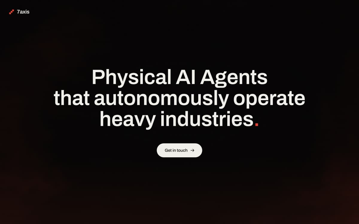 7axis physical ai for industrial operations