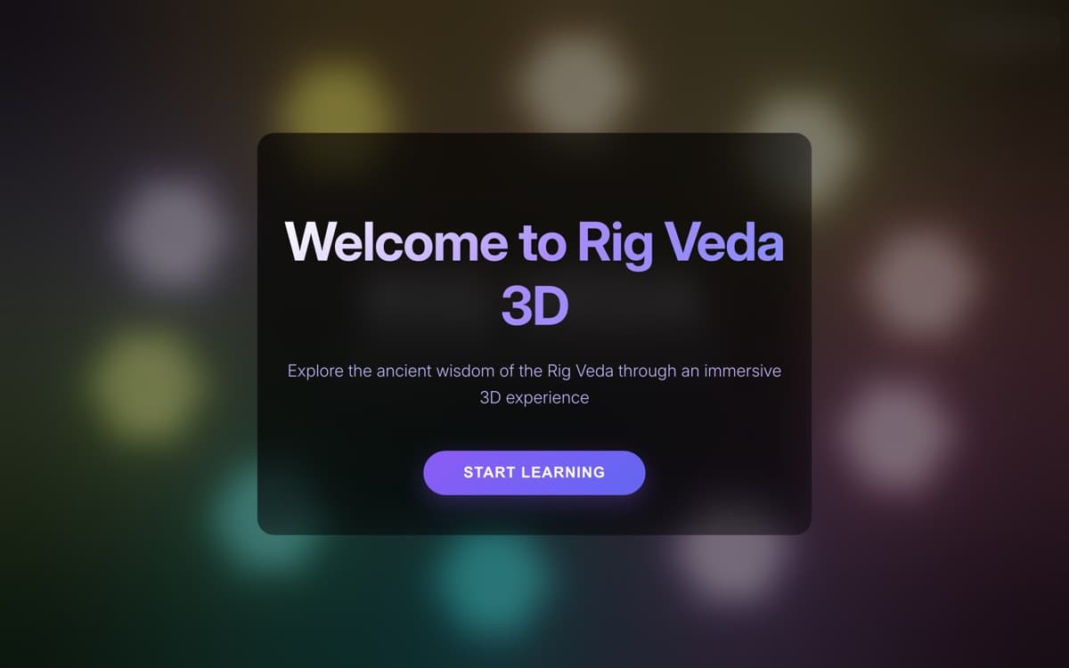 rigveda 3d 3d explorer for the rig vedas